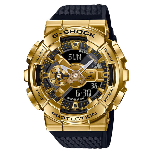 Men's Casio G-Shock Analog-Digital Gold-Tone Bezel Watch GM110G-1A9
